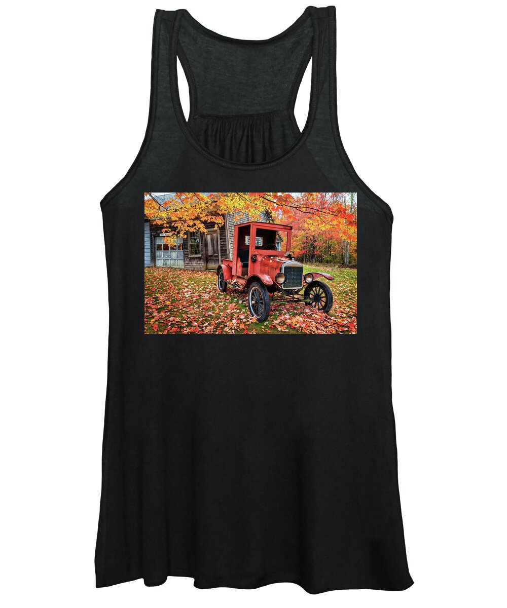 Autumn Women's Tank Top featuring the photograph 1925 Ford Pickup a4923 by Greg Hartford