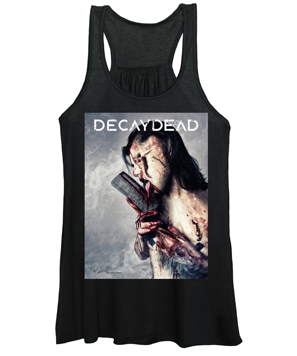 Argus Dorian Women's Tank Top featuring the digital art The Insanity of the Decaydead Hunters by Argus Dorian