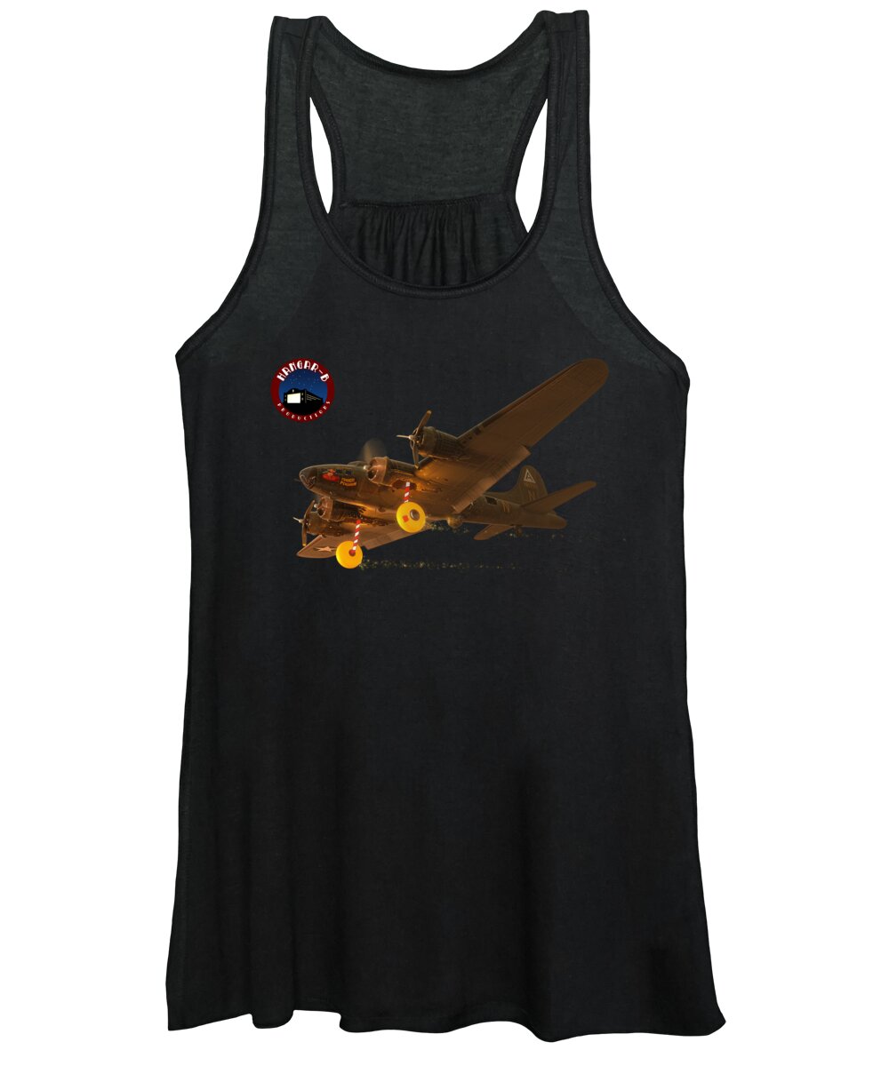 Amazing Stories B-17 Women's Tank Top featuring the digital art Down and Locked by Adam Burch
