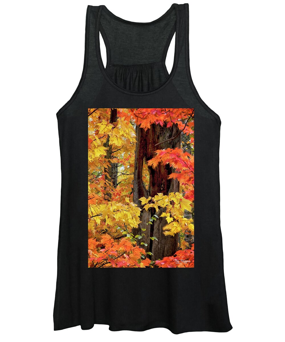 Northern Michigan Women's Tank Top featuring the photograph Autumn in Northern Michigan by Peg Runyan