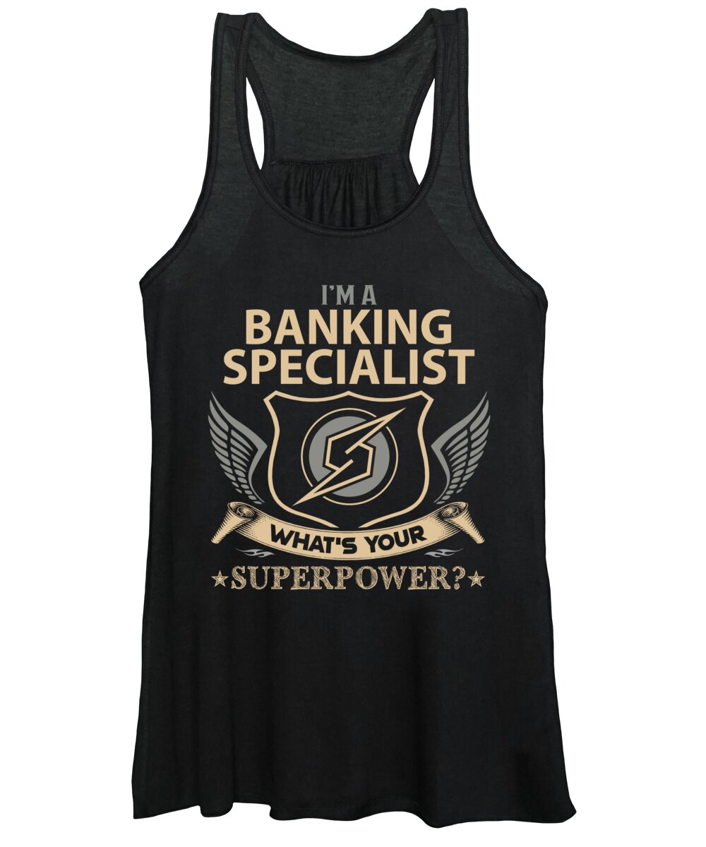 Banking Specialist Women's Tank Top featuring the digital art Banking Specialist by Shi Hu Kang