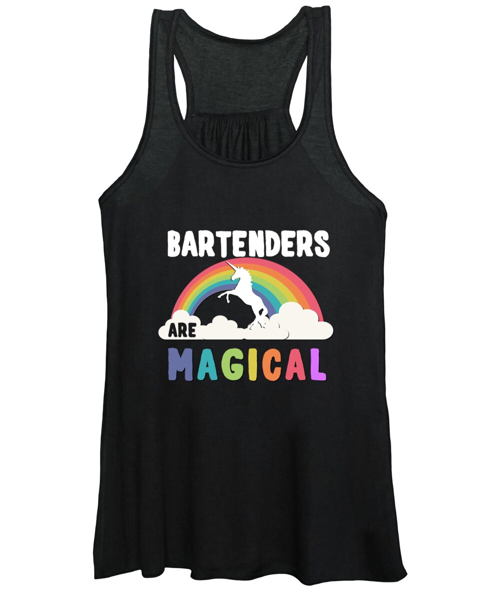Funny Women's Tank Top featuring the digital art Bartenders Are Magical by Flippin Sweet Gear