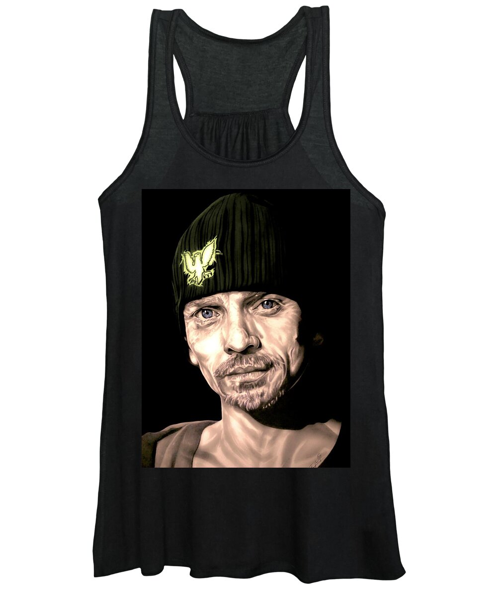 Breaking Bad Women's Tank Top featuring the digital art Breaking Bad Skinny Pete - Colored by Fred Larucci