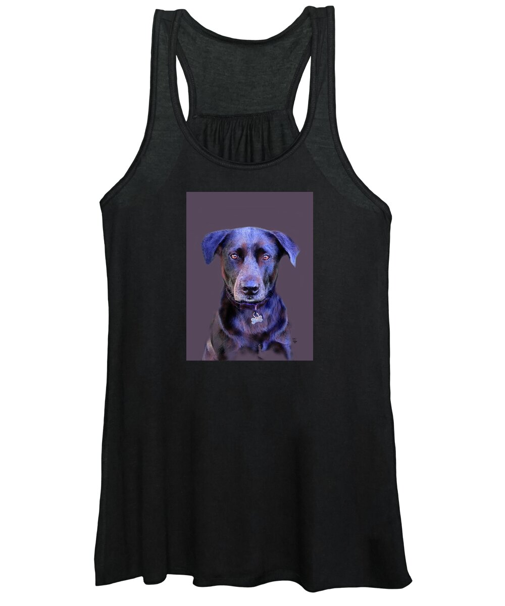 Dog Women's Tank Top featuring the digital art Buster by Diane Chandler