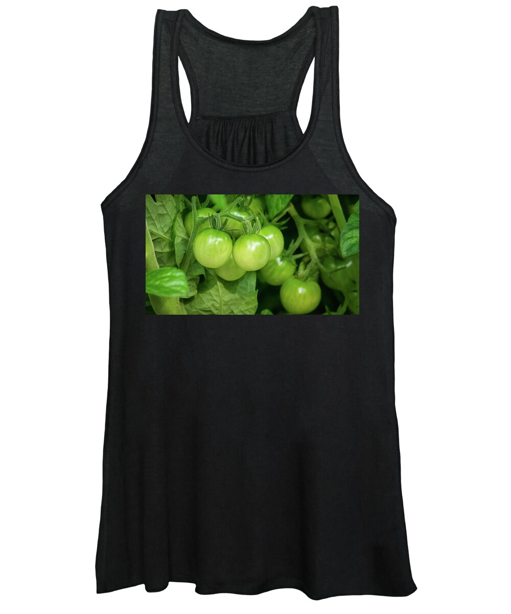 Vegetable Women's Tank Top featuring the photograph Cherry Green by John Kirkland