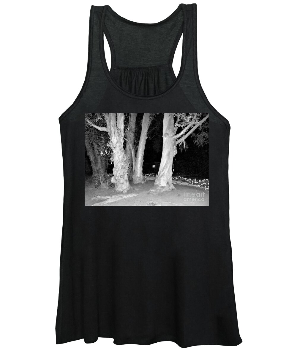 Five Trees Women's Tank Top featuring the photograph Chiaroscuro In Nature by Rosanne Licciardi