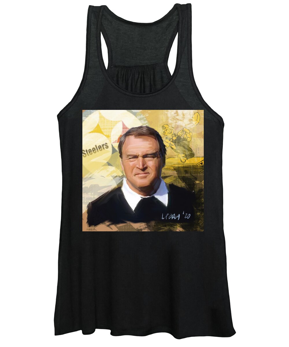  Women's Tank Top featuring the painting Chuck Noll by Lee Percy