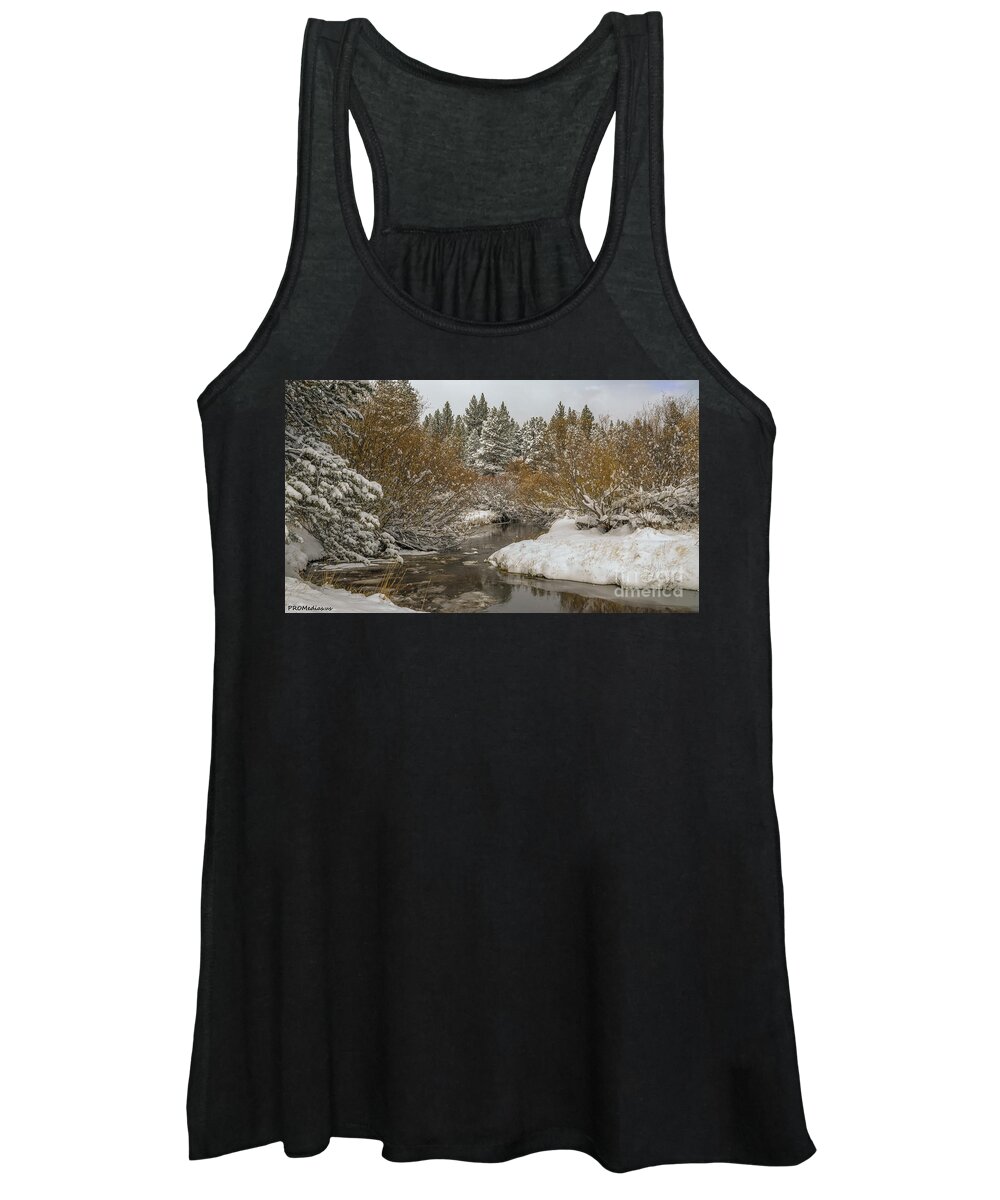  California Women's Tank Top featuring the photograph creek after the storm, El Dorado National Forest, California, USA by PROMedias US