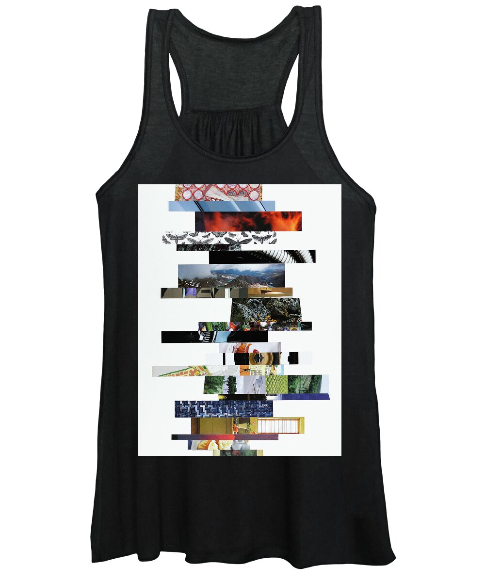 Collage Women's Tank Top featuring the photograph Crosscut#120v by Robert Glover