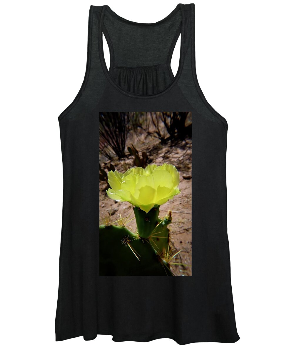 American Southwest Women's Tank Top featuring the photograph Desert Bloom by Judy Kennedy