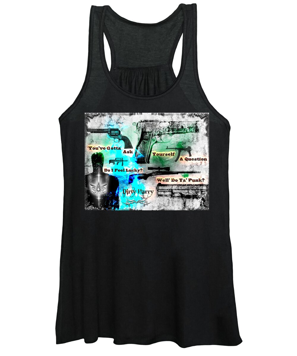 Dirty Harry Women's Tank Top featuring the photograph Dirty Harry by Michael Damiani