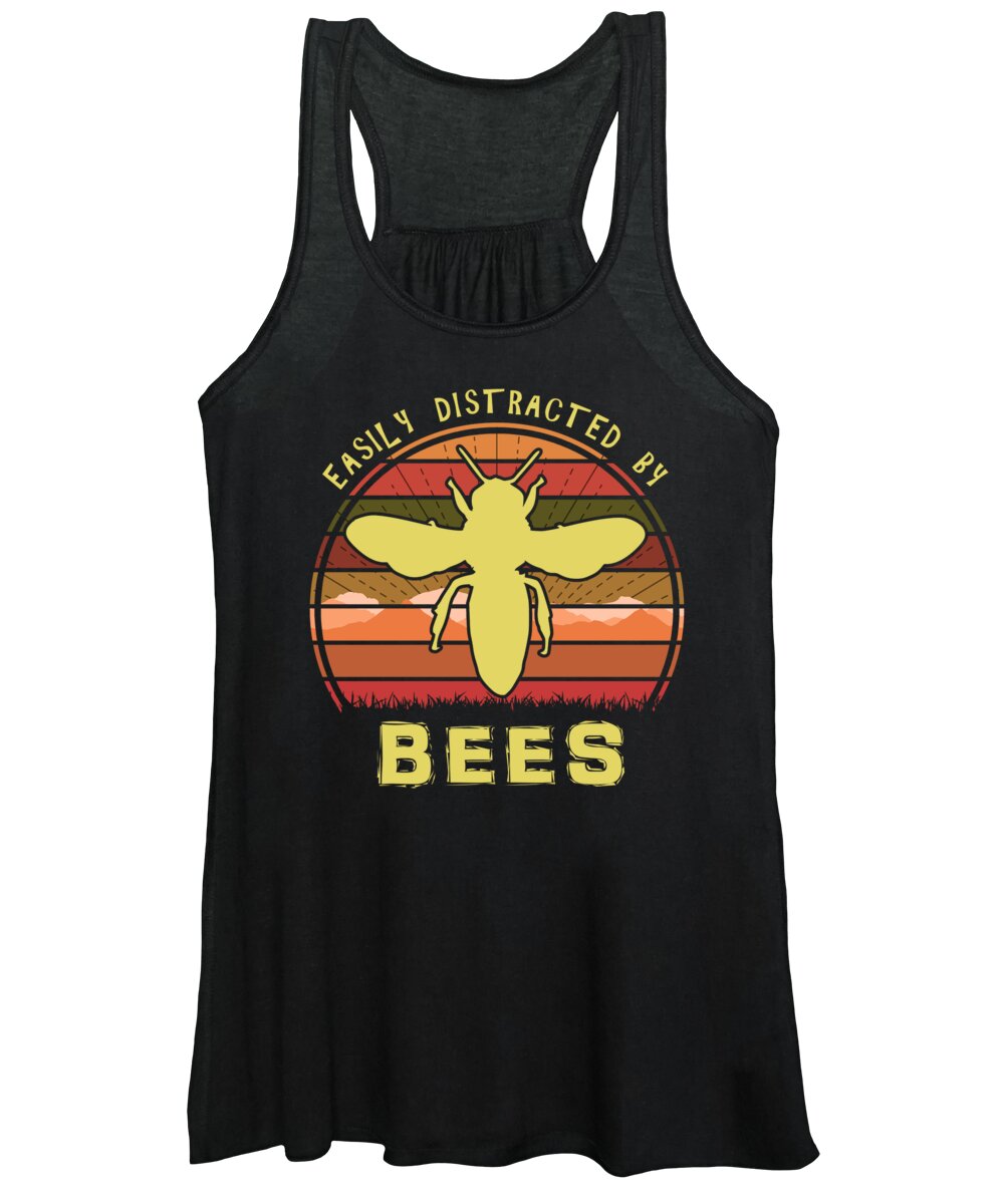 Easily Women's Tank Top featuring the digital art Easily Distracted By Bees by Filip Schpindel