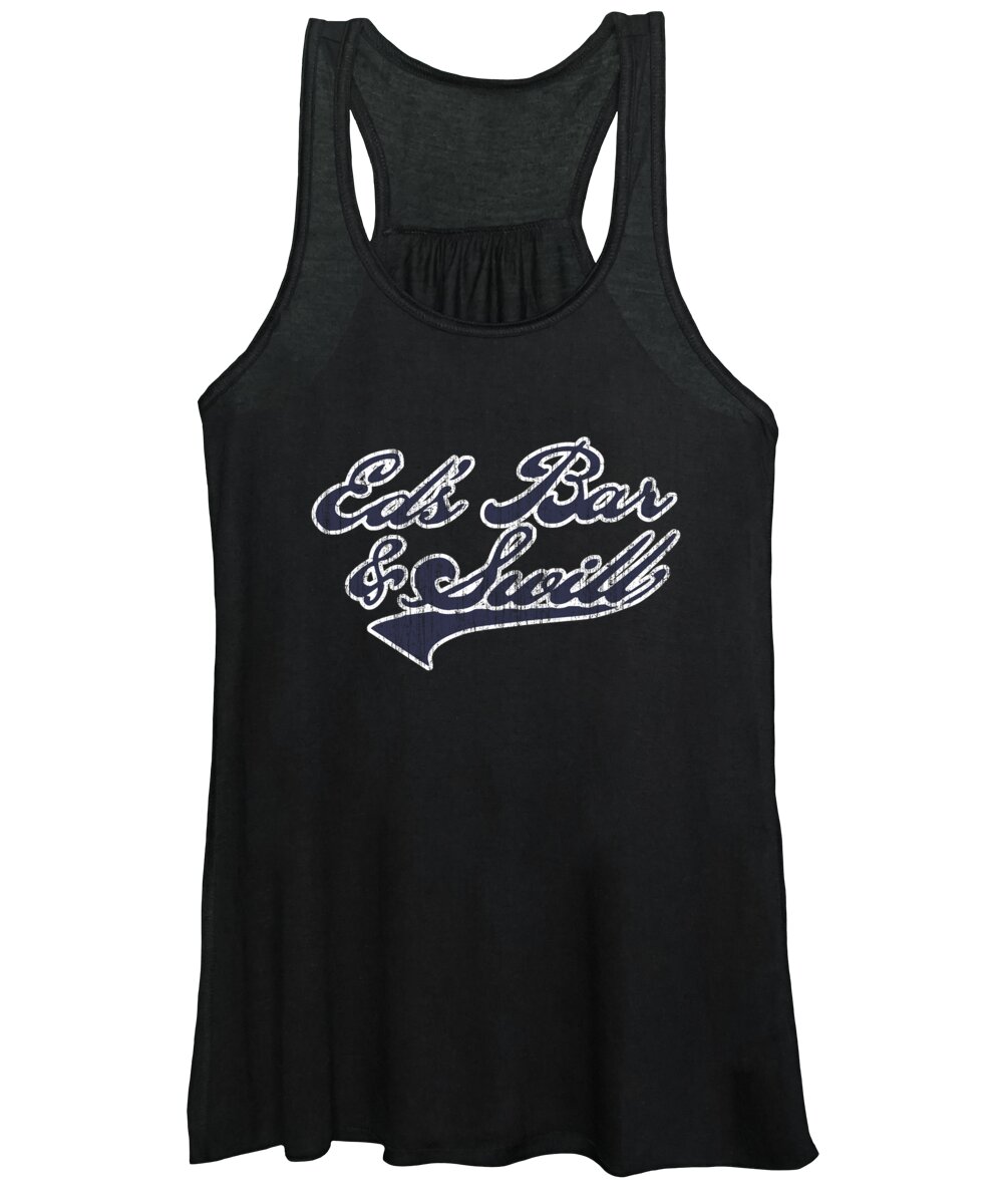 Funny Women's Tank Top featuring the digital art Eds Bar And Swill Retro by Flippin Sweet Gear