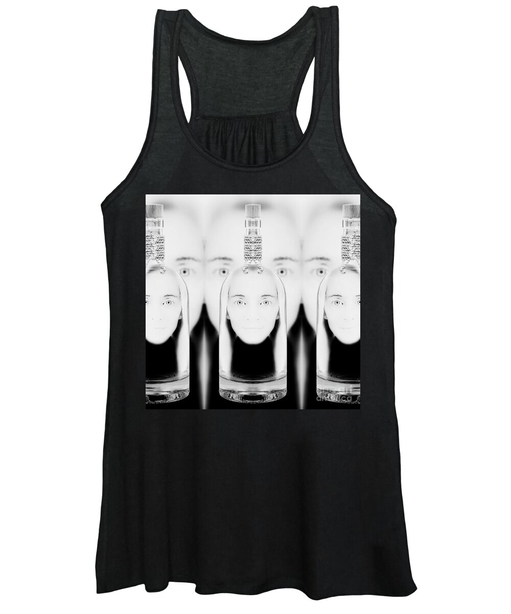 Photograph Women's Tank Top featuring the digital art Elixir Clones x Infinity by Alexandra Vusir