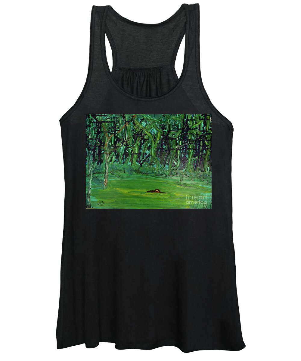 Everglades Women's Tank Top featuring the painting Everglades by Tessa Evette