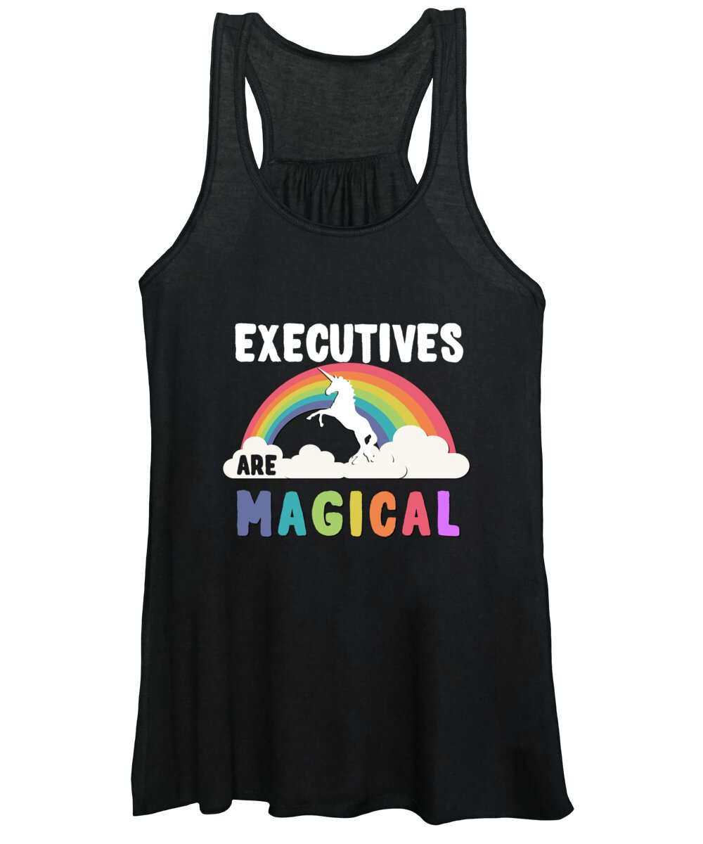 Funny Women's Tank Top featuring the digital art Executives Are Magical by Flippin Sweet Gear