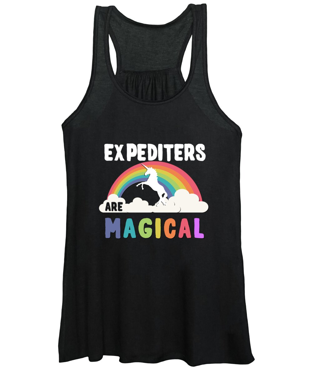 Unicorn Women's Tank Top featuring the digital art Expediters Are Magical by Flippin Sweet Gear