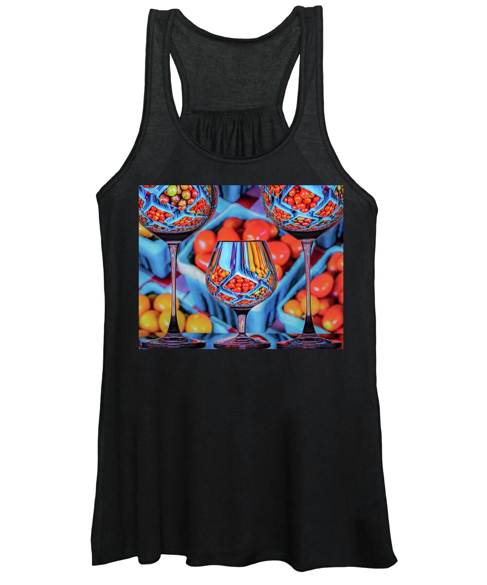 Refraction Women's Tank Top featuring the photograph Fancy Tomato Juice by Elvira Peretsman