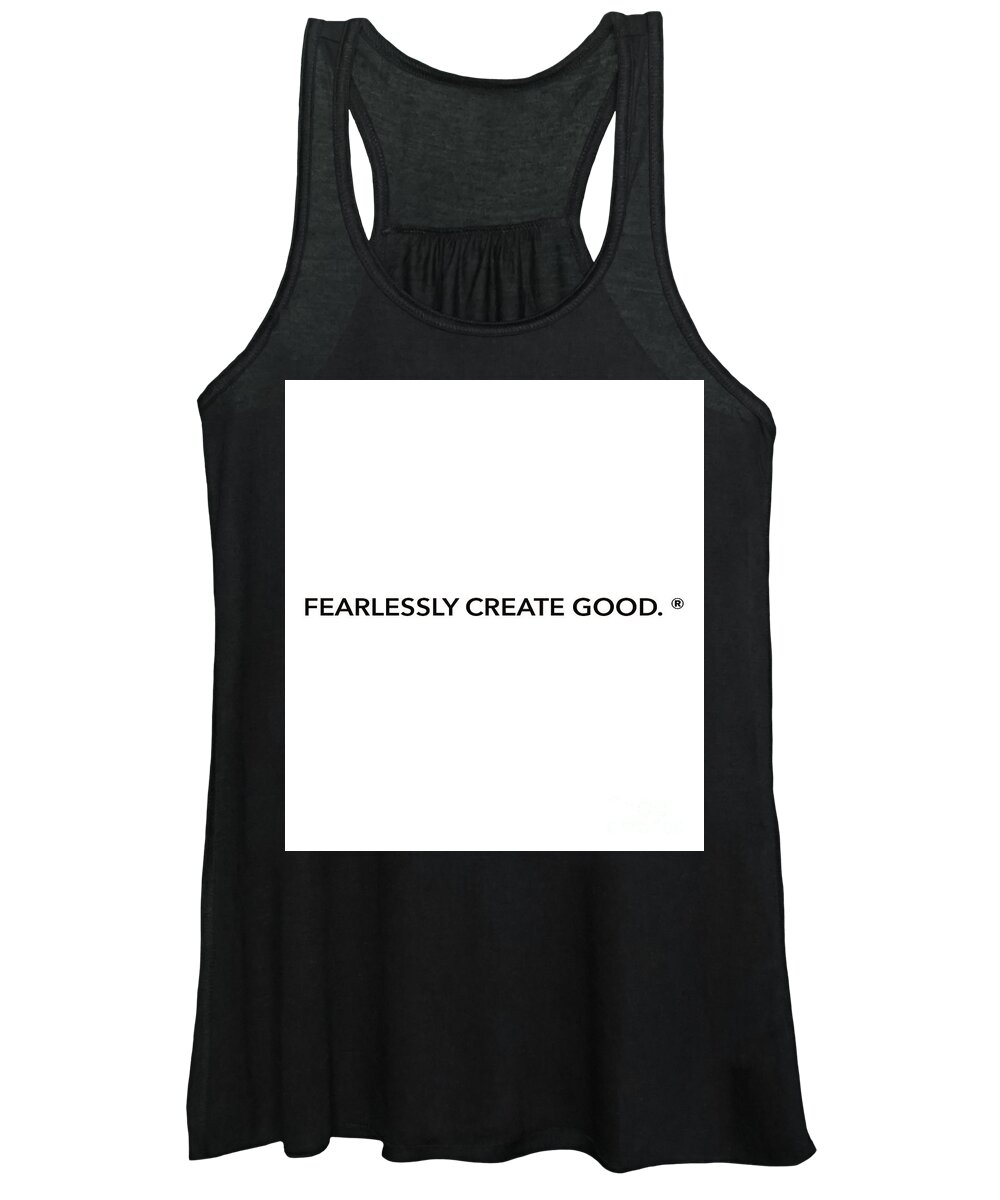 Fearlessly Create Good. ® Women's Tank Top featuring the painting Fearlessly Create Good. by Kasha Ritter