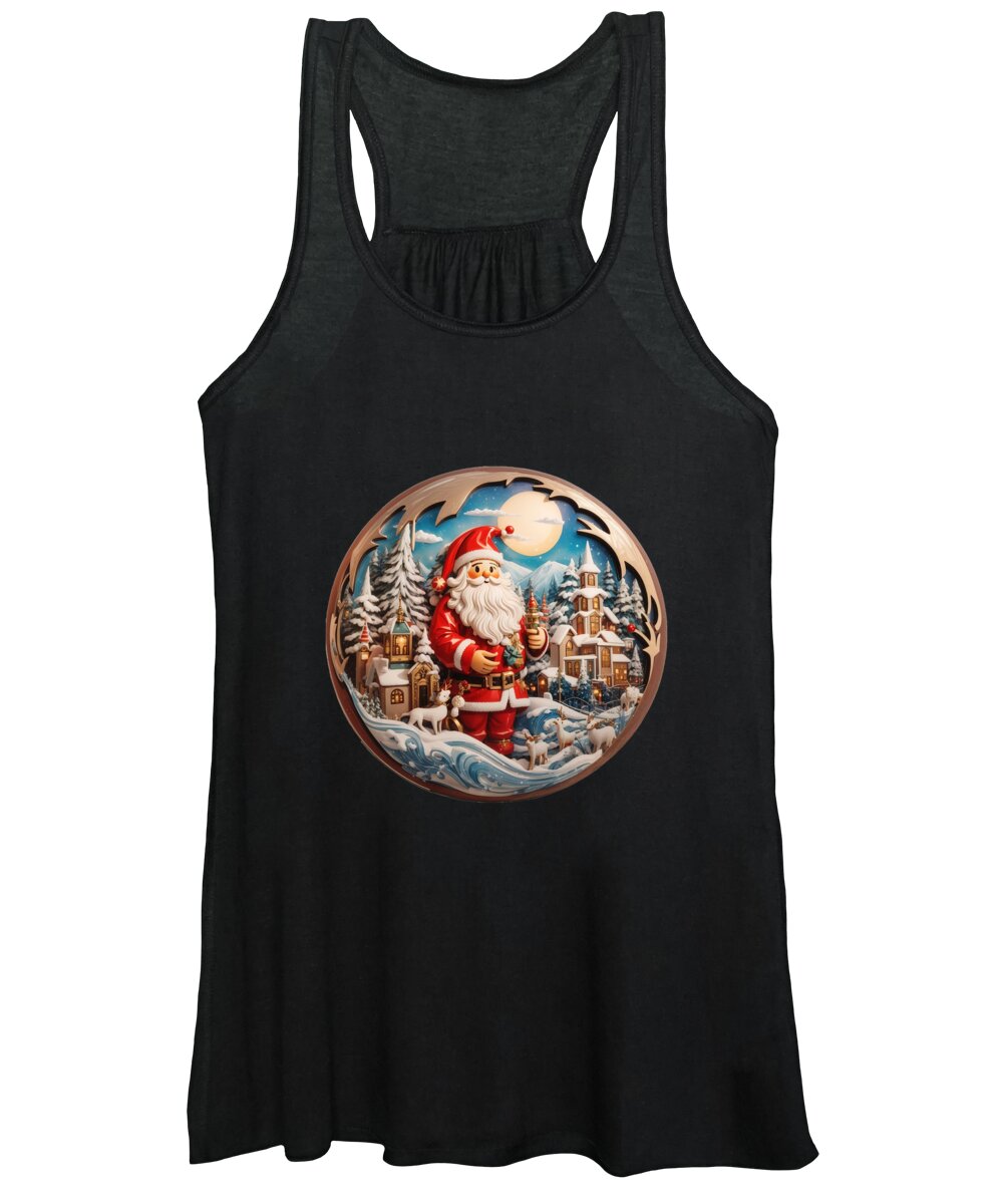 Festive Women's Tank Top featuring the digital art Festive Holiday Memories by Paulo Goncalves