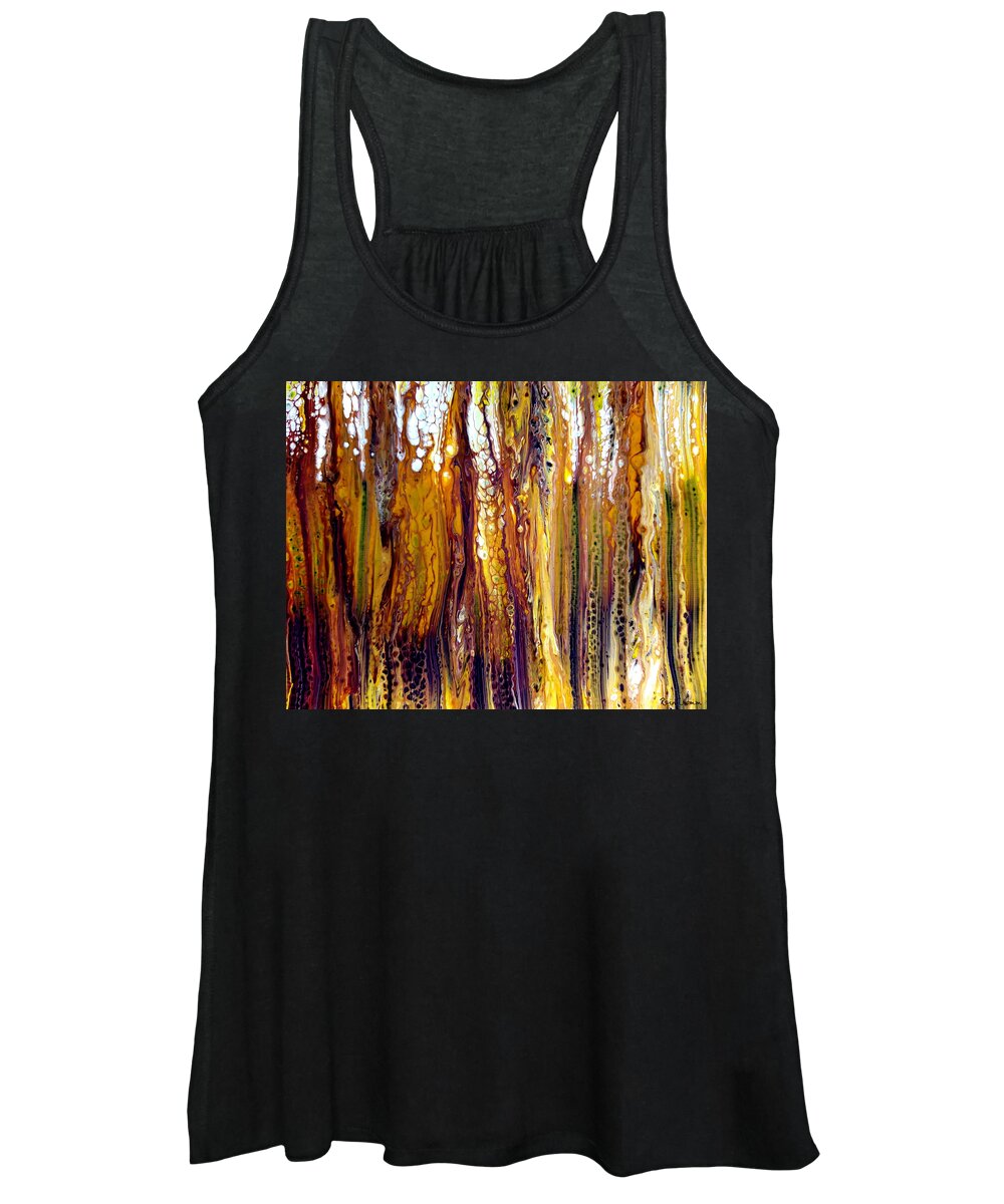  Women's Tank Top featuring the painting Fleeting Forests by Rein Nomm