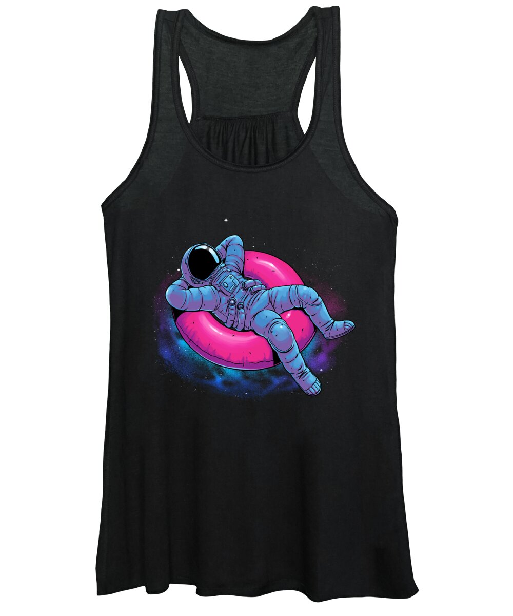 Space Women's Tank Top featuring the digital art Floating Dream by Digital Carbine