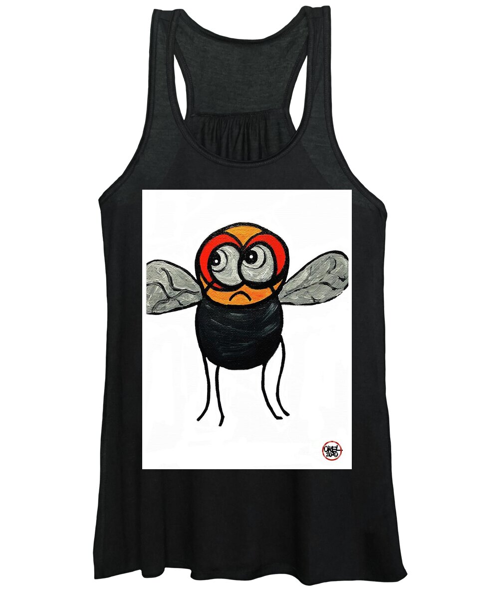  Women's Tank Top featuring the painting Fly Boy by Oriel Ceballos
