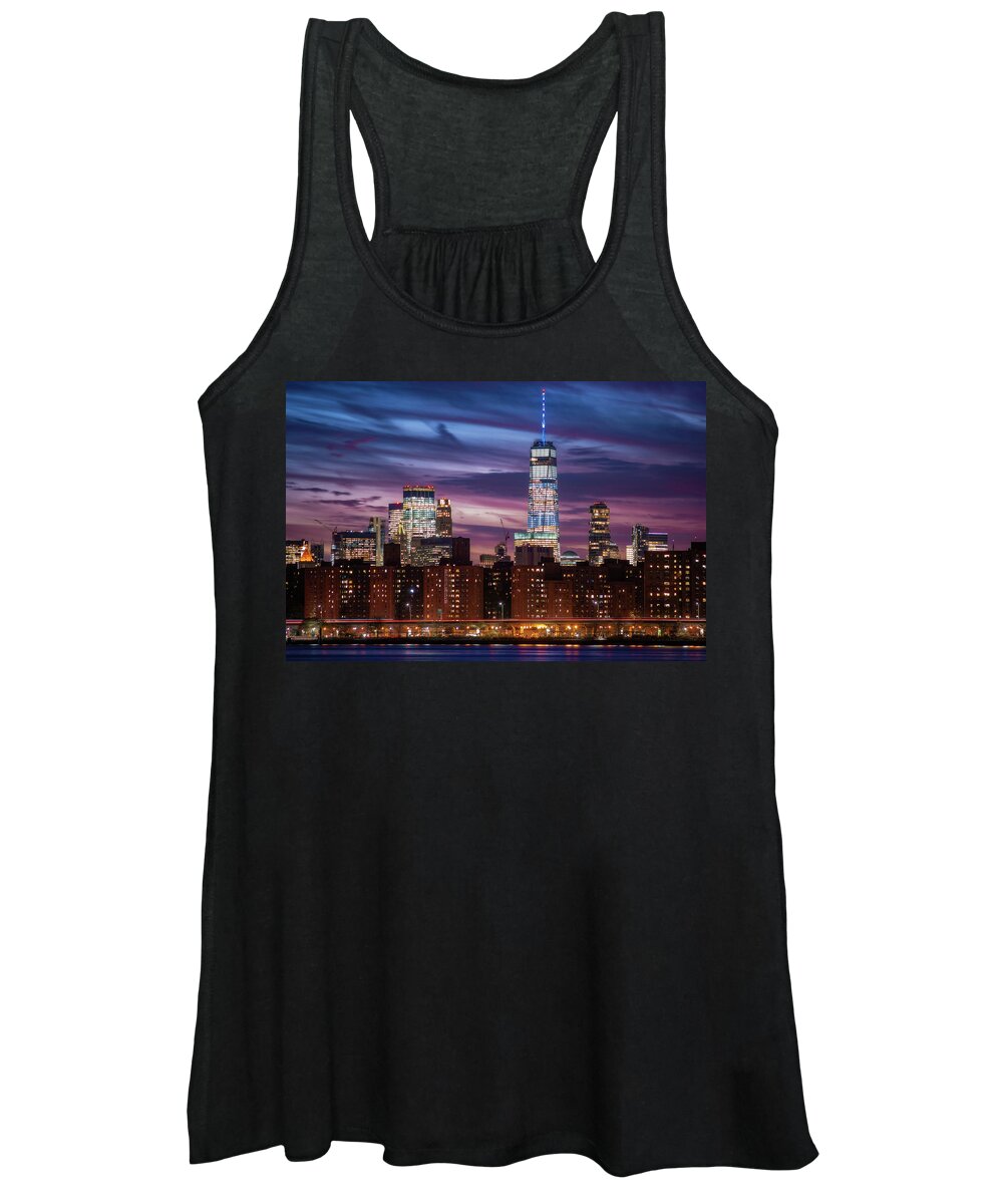 Lower Manhattan Women's Tank Top featuring the photograph Freedom Tower by John Randazzo