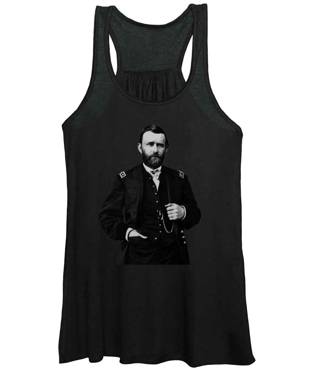 Ulysses Grant Women's Tank Top featuring the photograph General Grant During The Civil War by War Is Hell Store