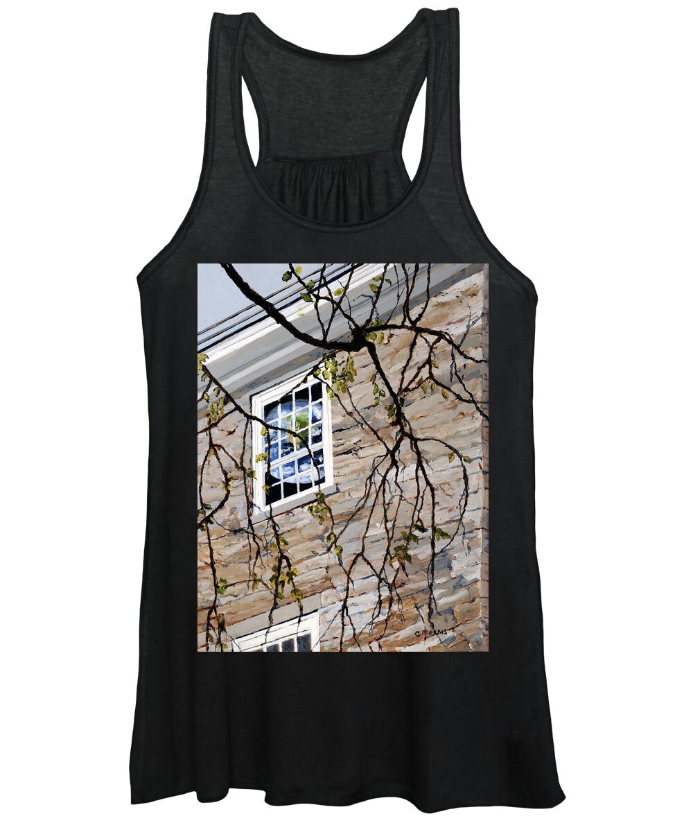 Vermont Women's Tank Top featuring the painting Global Crossroads by Craig Morris