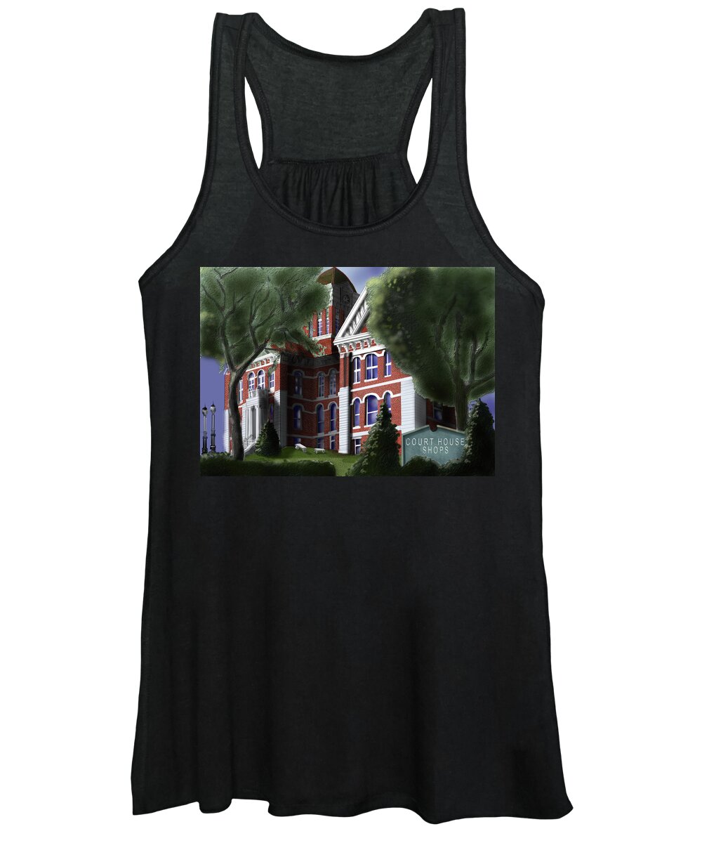 Oil Paint Women's Tank Top featuring the digital art Grand Old Lady by Rob Hartman
