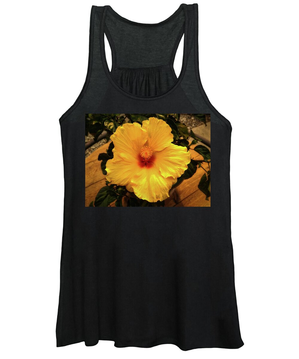 Flower Women's Tank Top featuring the photograph Hibiscus by Dan Eskelson