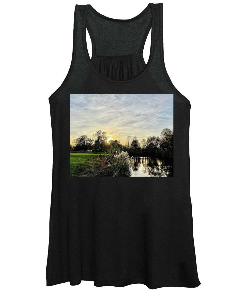 Golf Course View Women's Tank Top featuring the photograph Hole 11 Laurel Creek by Jan Daniels