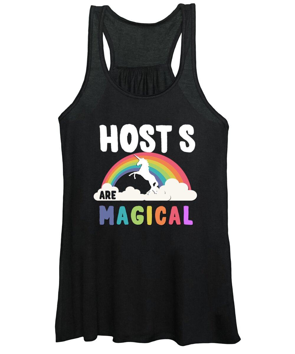 Funny Women's Tank Top featuring the digital art Host S Are Magical by Flippin Sweet Gear