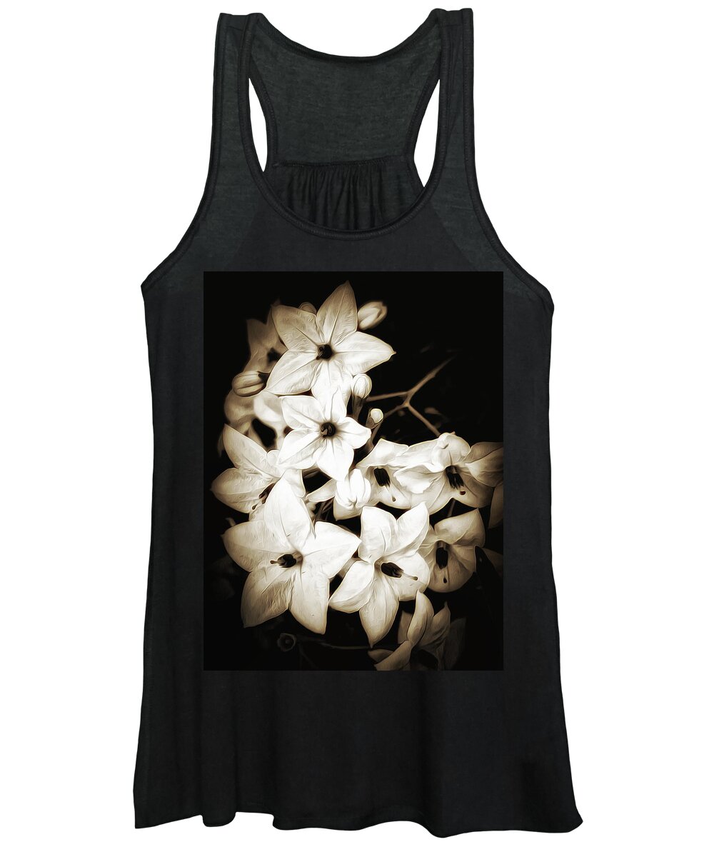 Flower Women's Tank Top featuring the photograph Jasmine's Moment by Bill and Linda Tiepelman