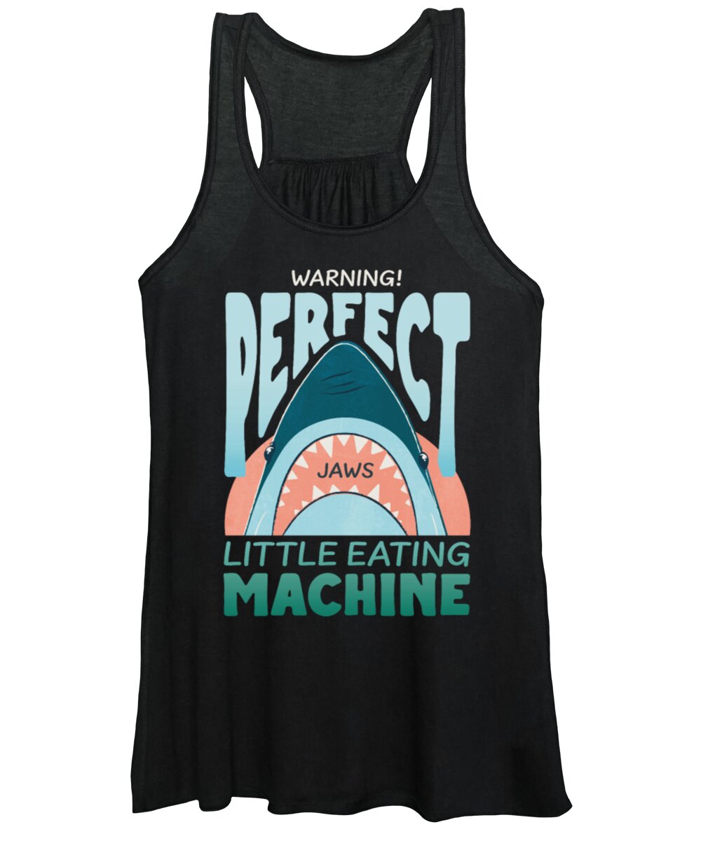 Shark Women's Tank Top featuring the digital art Jaws Perfect Little Eating Machine by Tinh Tran Le Thanh
