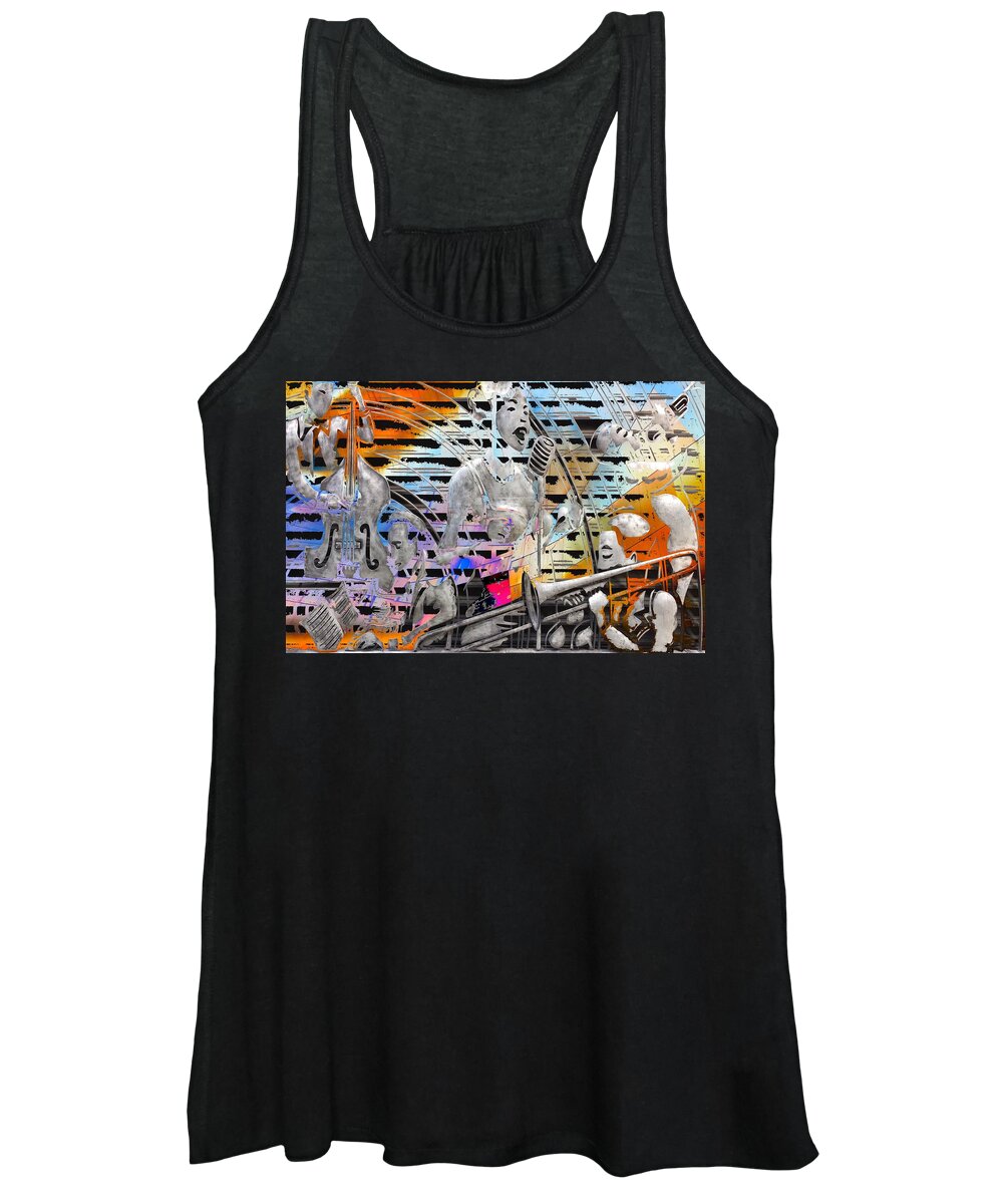 Jazz Women's Tank Top featuring the photograph Jazz Abstract by Jerry Abbott