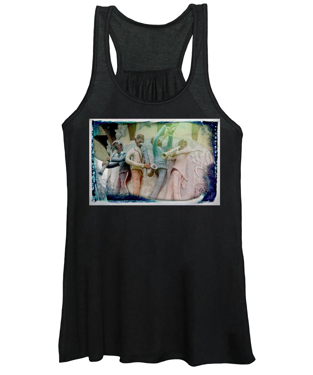 Nola Women's Tank Top featuring the photograph Jazzy Blues by Jim Cook