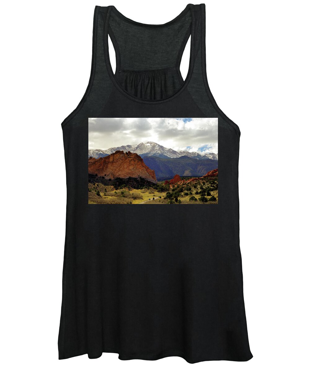 Garden Of The Gods Women's Tank Top featuring the photograph Kissing Camels by Doug Wittrock