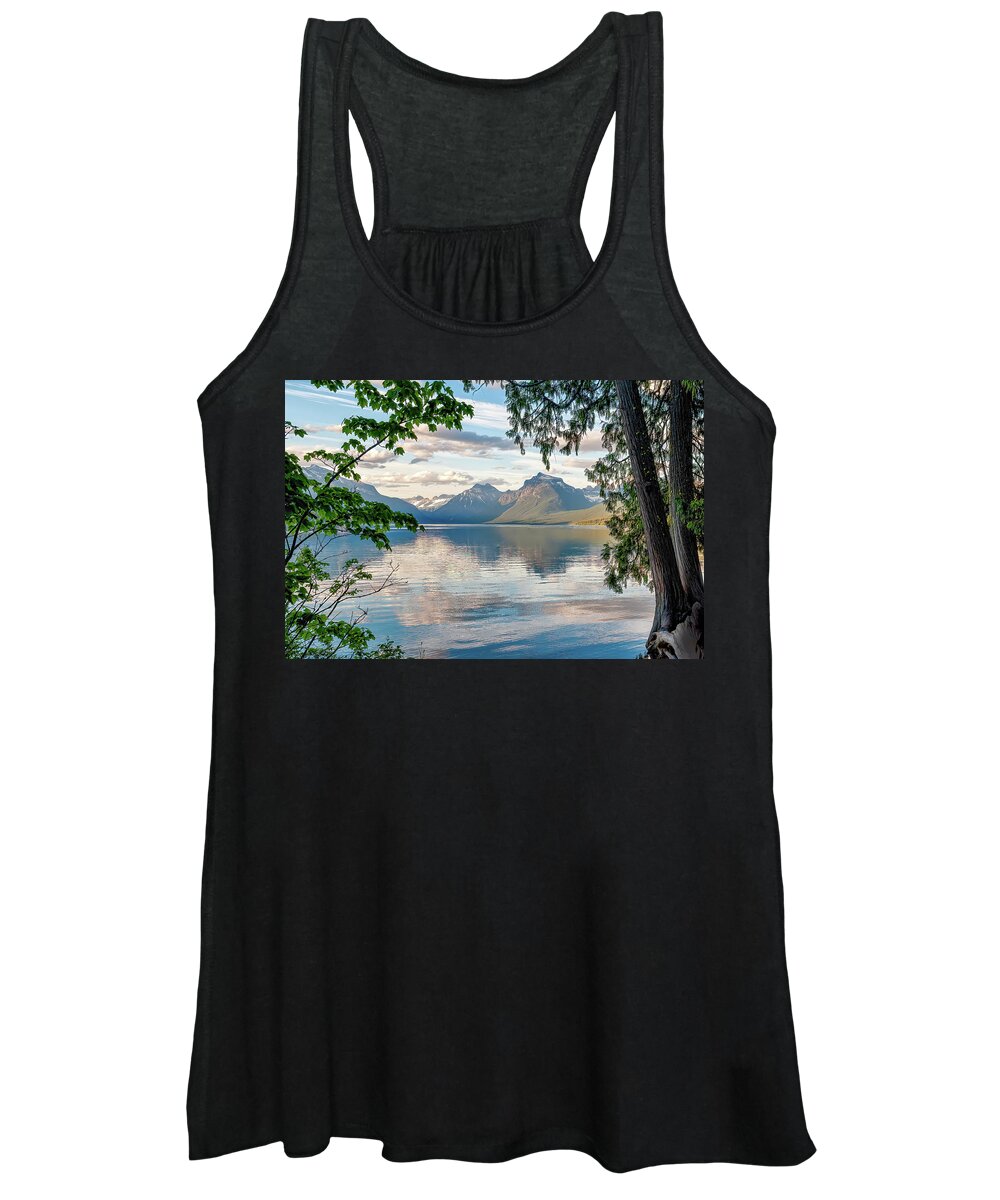 Lakes And Rivers Women's Tank Top featuring the photograph Lake McDonald by Larey McDaniel
