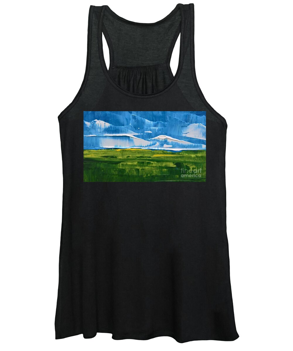  Women's Tank Top featuring the painting Landscape Study II by Lisa Dionne