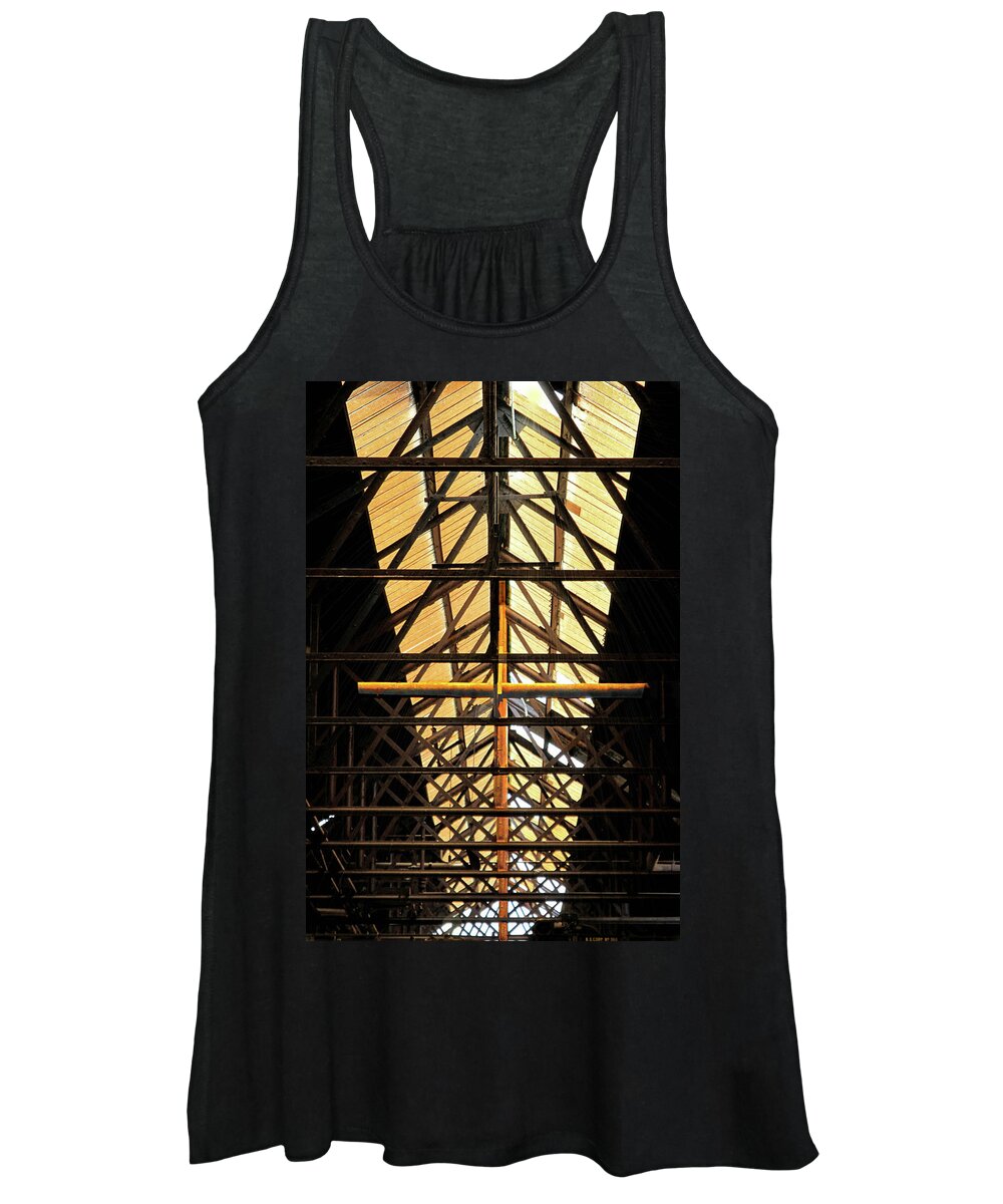 Bethlehem Women's Tank Top featuring the photograph Light from Above by DJ Florek