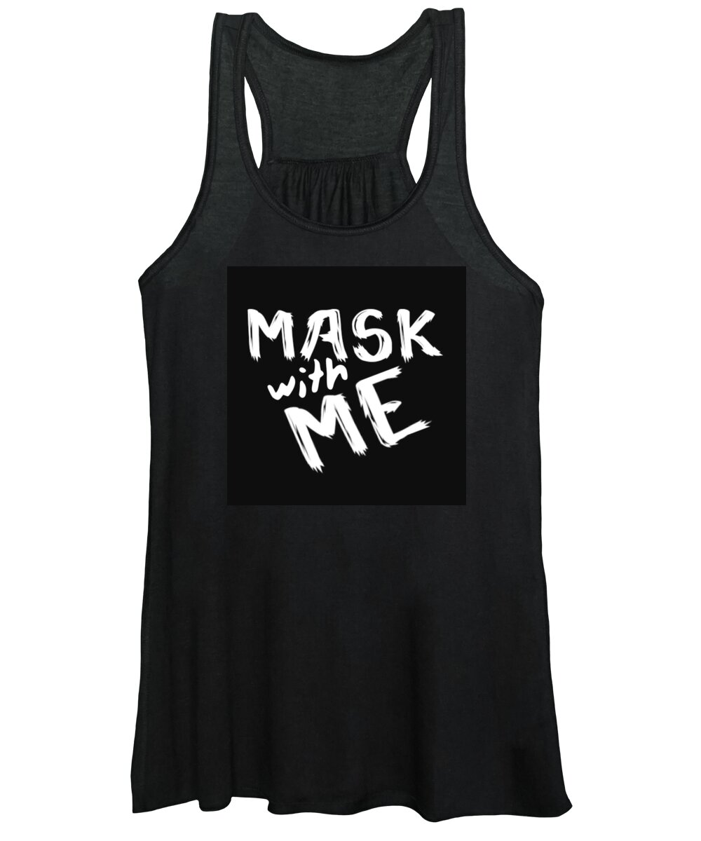  Women's Tank Top featuring the digital art Mask With Me by Tony Camm
