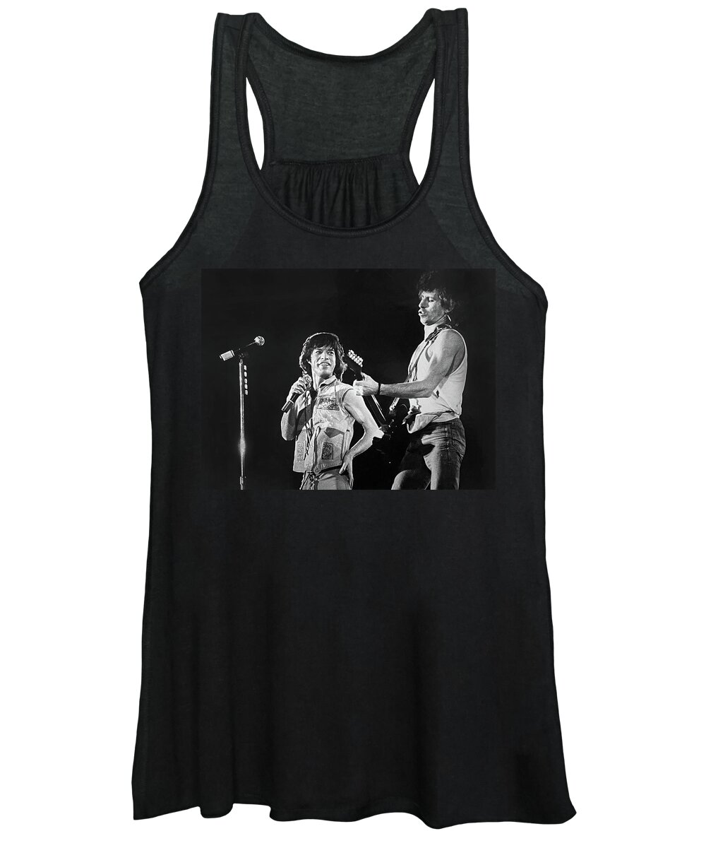 Mick Women's Tank Top featuring the photograph Mick and Keith by Robert Dann