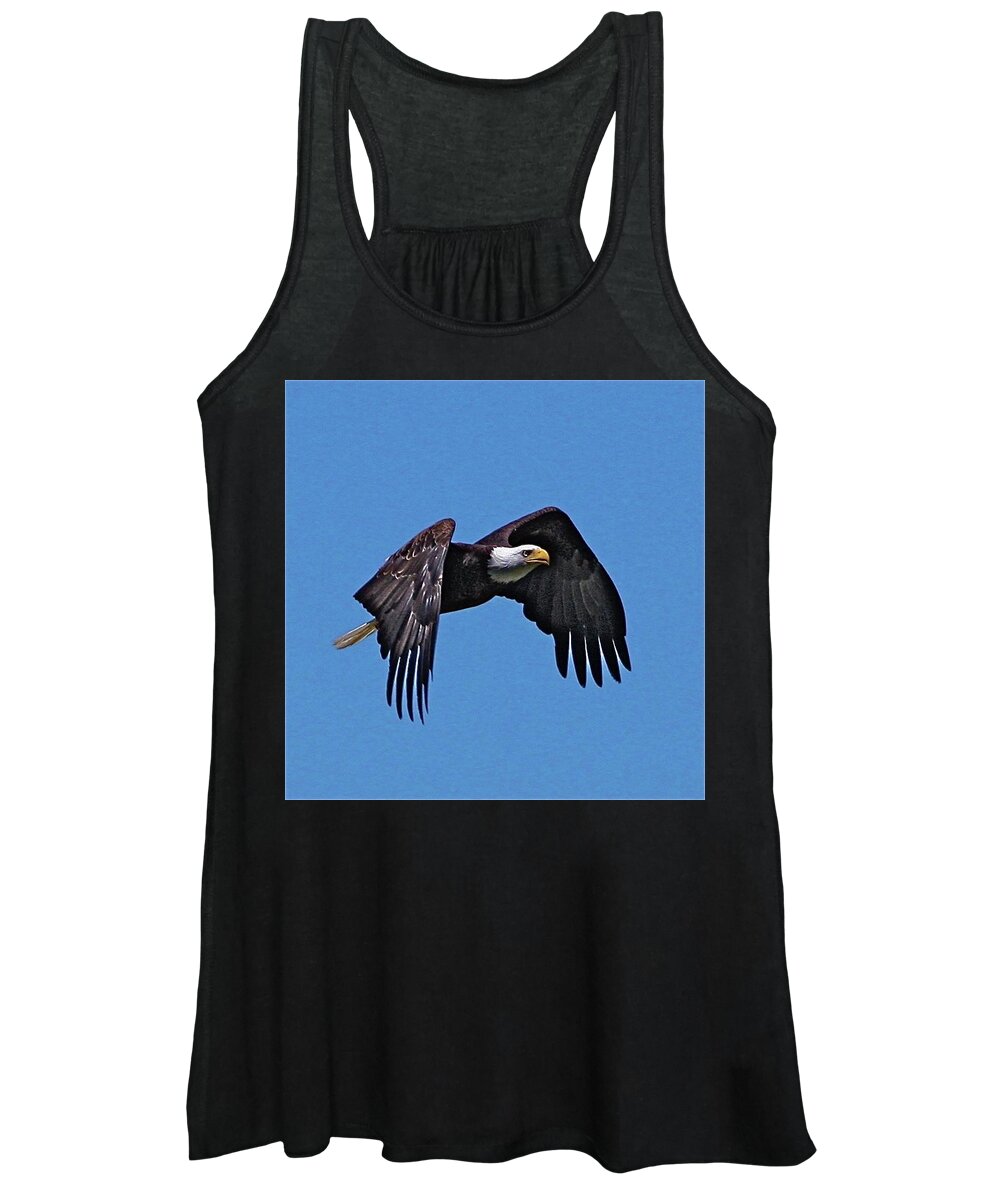 Eagle Women's Tank Top featuring the photograph Montana Eagle by Dorsey Northrup