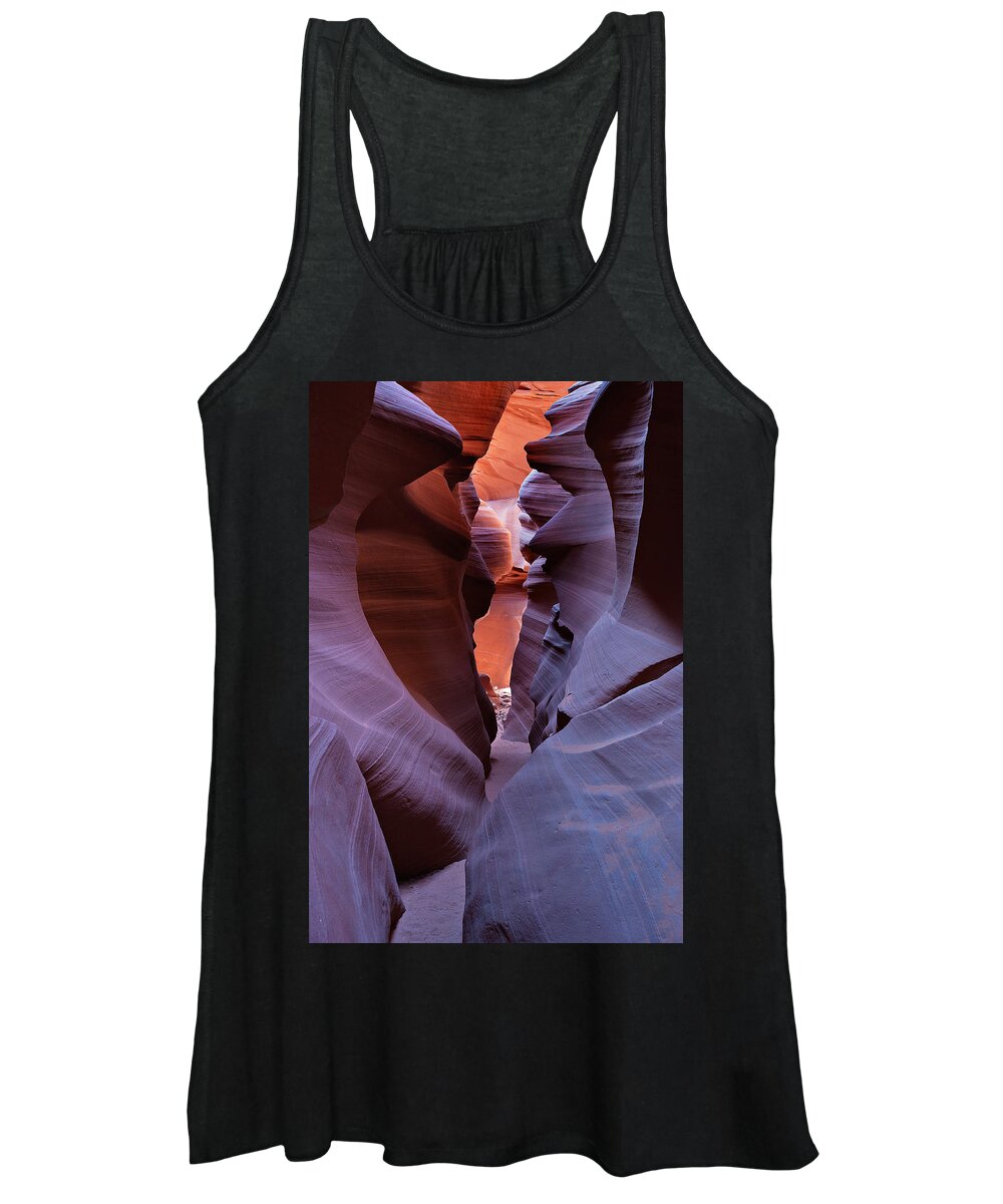 Slot Canyon Women's Tank Top featuring the photograph Narrow Passage by Peter Boehringer