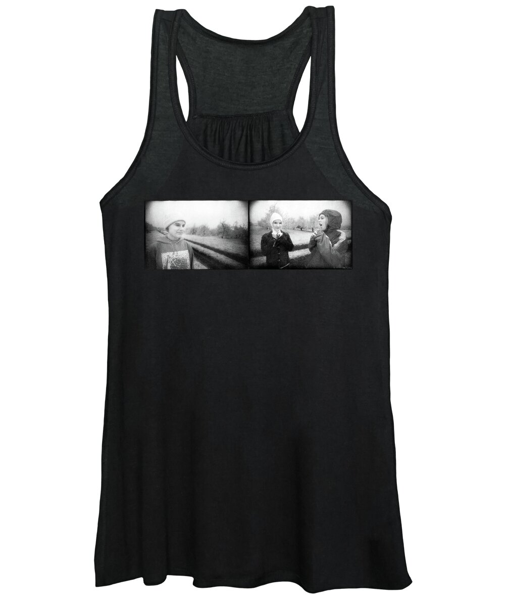 Black & White Women's Tank Top featuring the photograph New Harvest by Robert Dann