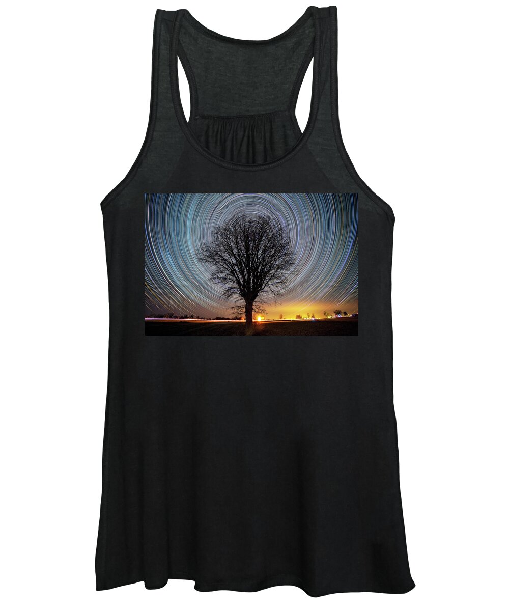 Nature Women's Tank Top featuring the photograph Night Cycle by Matt Molloy