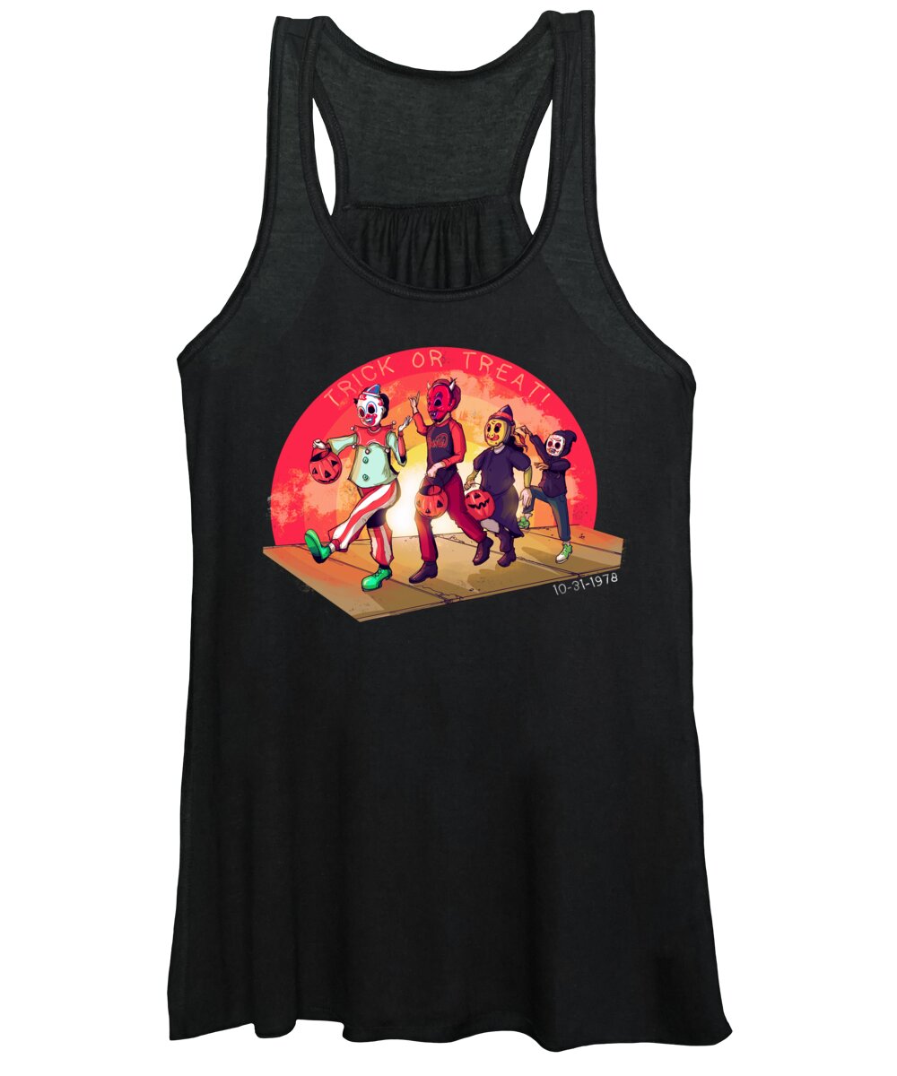 Halloween Women's Tank Top featuring the drawing October 31 1978 by Ludwig Van Bacon