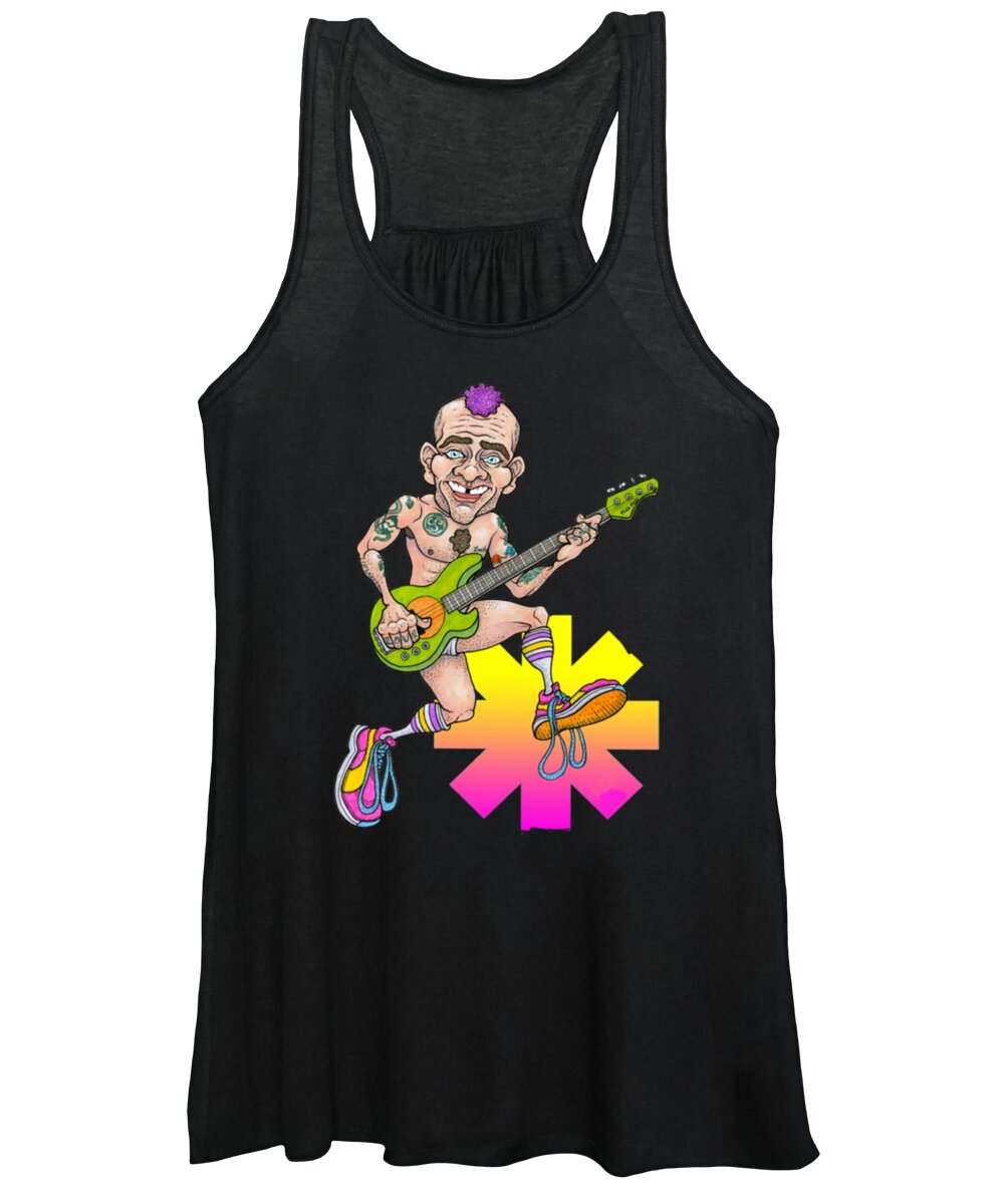 Red Hot Chili Peppers Women's Tank Top featuring the digital art Once Upon A Time Newest Hot Chili Design Peppers by Notorious Artist
